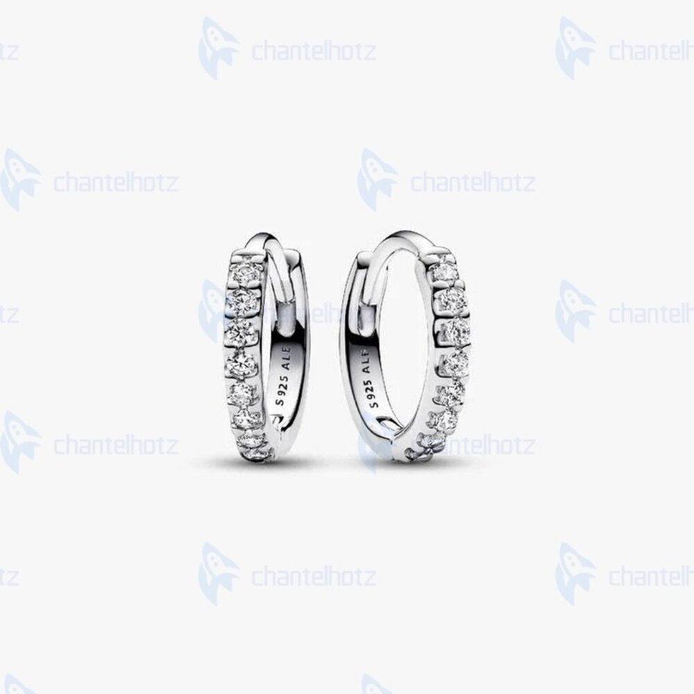 Pandora Sparkling Huggie Hoop Earrings